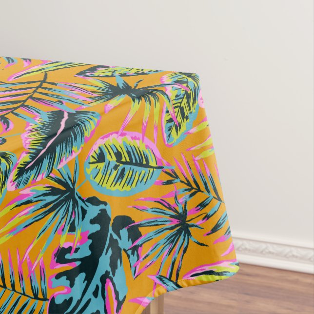 Nappe Hawaiian Tropical Feuilles Et Plante Imprimer Moti (In Situ)