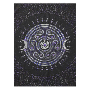Nappe Hecate Wheel Orament avec Améthyste et Argent