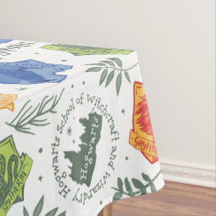 Nappe Hérbologie magique HOGWARTS™ Maisons Motif