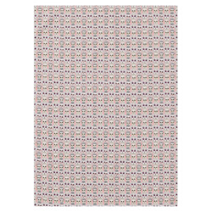 Nappe Hiboux Bébés sur Fond Rose Pâle Motif