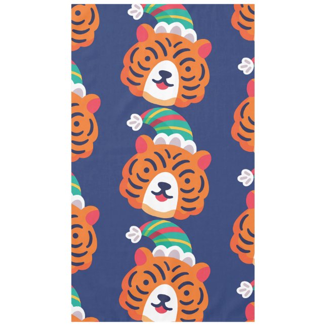 Nappe hideux tigre de noël santa claus (Devant)