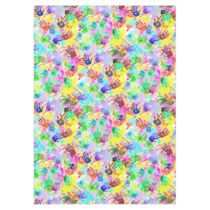 Nappe holiES - mains éclaboussures colorées grunge motif