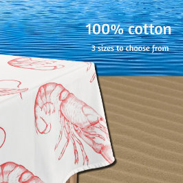 Nappe homard rouge vintage