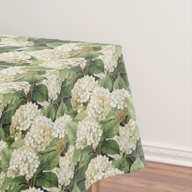 Nappe Hydrangea aquarelle florale Boho rétro fleurs (In Situ)