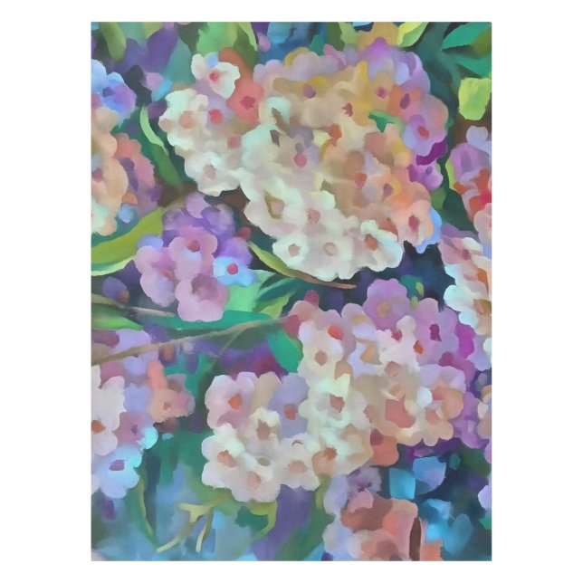 Nappe Hydrangée artistique Hortensia Art Abstrait floral (Devant)