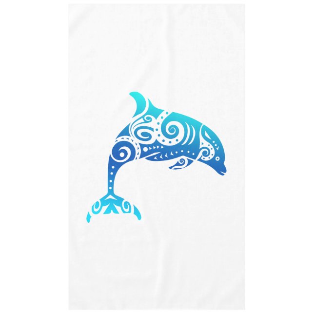 Nappe Idée-cadeau pour les dauphins maoris polynésiens (Devant)