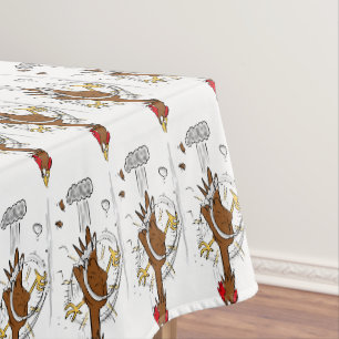 Nappe Illustration amusante de poulet cool