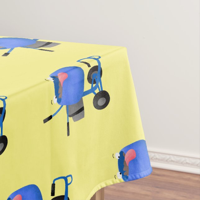 Nappe Illustration amusante du mélangeur de ciment bleu (In Situ)
