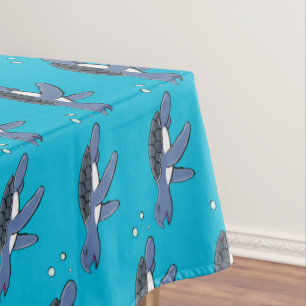 Nappe Illustration de bébé tortue de mer mignonne en des