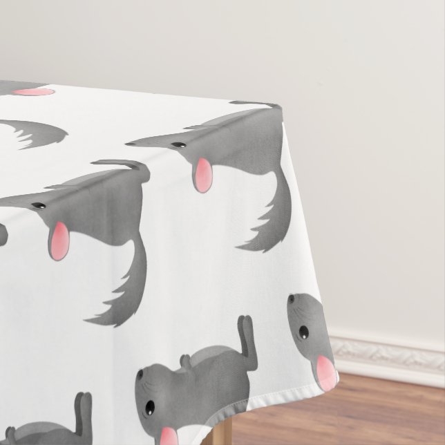 Nappe Illustration de chinchilla gris mignon (In Situ)