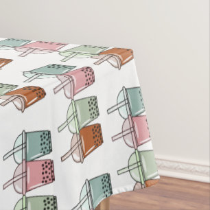 Nappe Illustration de dessin animé pour le thé de bulle