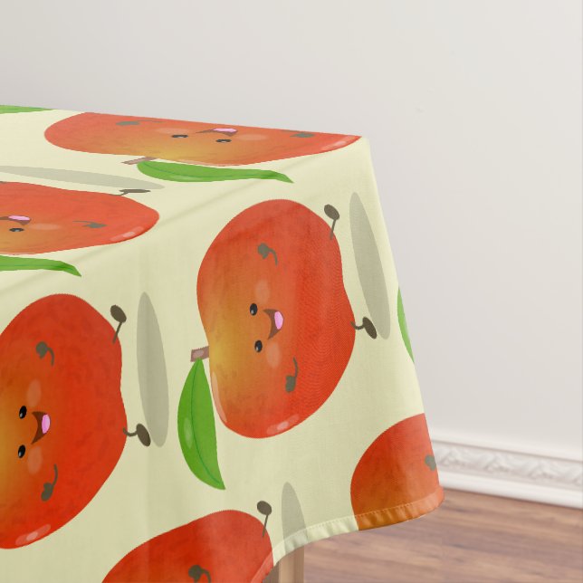 Nappe Illustration de dessin animé sur la pomme de danse (In Situ)