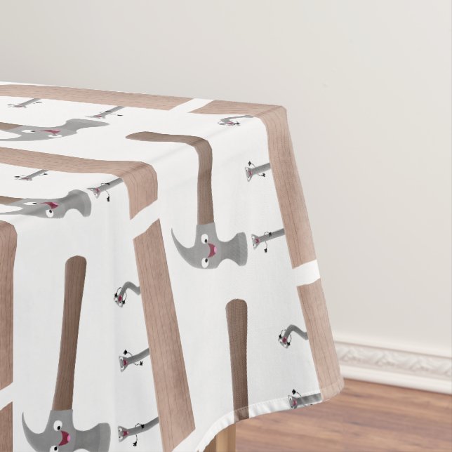 Nappe Illustration de dessin mignon, marteau et ongles (In Situ)