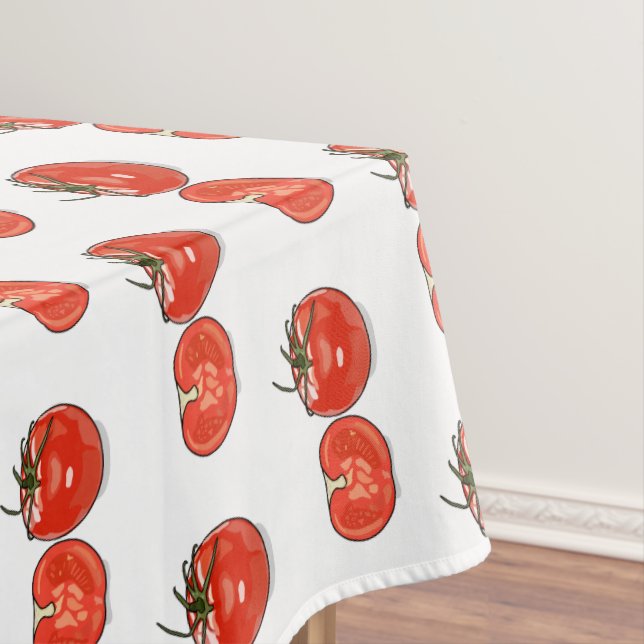Nappe Illustration de dessin sur la tomate (In Situ)