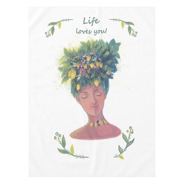 Nappe Illustration de fruits de Saint Valentin (Devant)