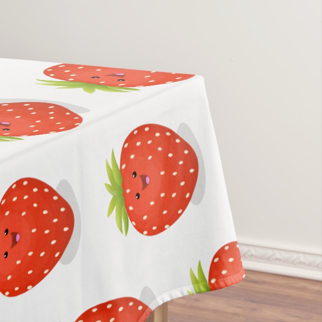 Nappe Illustration de la fraise Cute kawaii (In Situ)