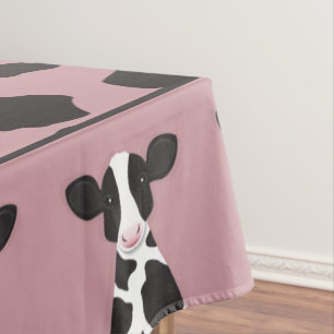 Nappe Illustration de la vache Imprimer animal de ferme
