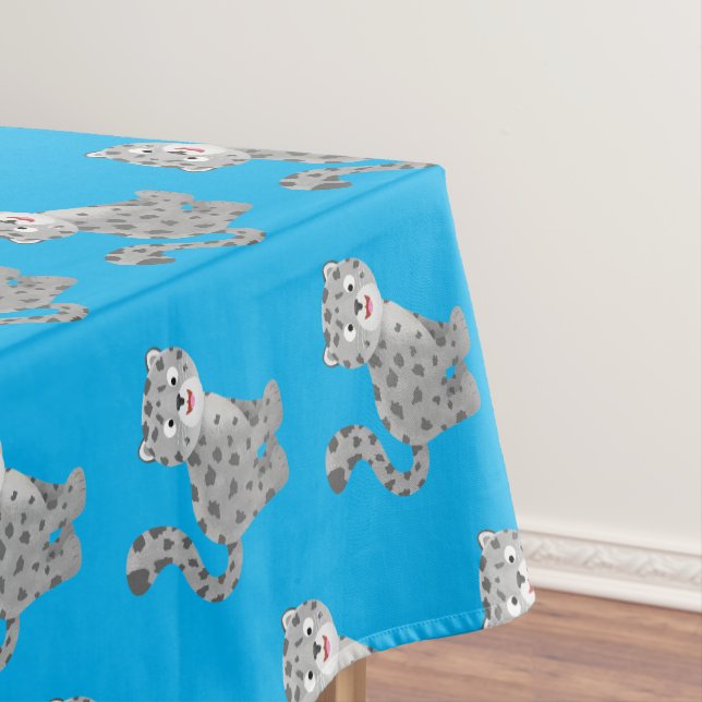 Nappe Illustration de mignon léopard des neiges (In Situ)