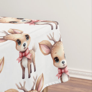 Nappe Illustration de motif de bébé cerf mignon en dessi