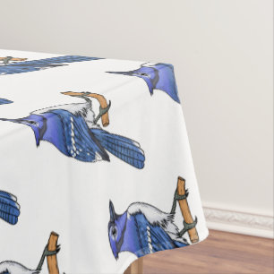 Nappe Illustration d'oiseau de jay bleu