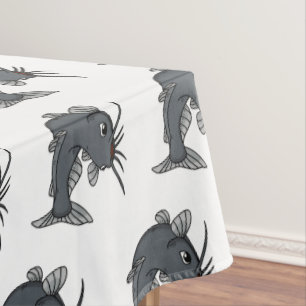 Nappe Illustration du poisson-chat mignon