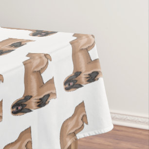 Nappe Illustration d'un chien hound afghan