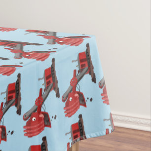 Nappe Illustration d'une pelle à vapeur rouge mou