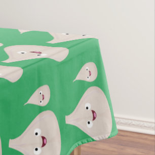 Nappe Illustration végétale de caricature à l'ail mignon