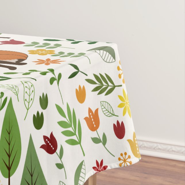 Nappe Illustrations scandinaves de style sur le motif (In Situ)