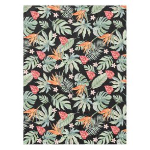 Nappe Imaginaire de feuillage à fleurs de Tropiques fonc