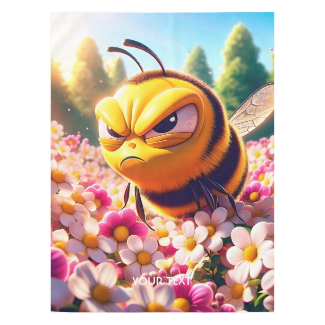 Nappe Imaginaire Fleurs d'abeilles mignonnes soleil (Devant)