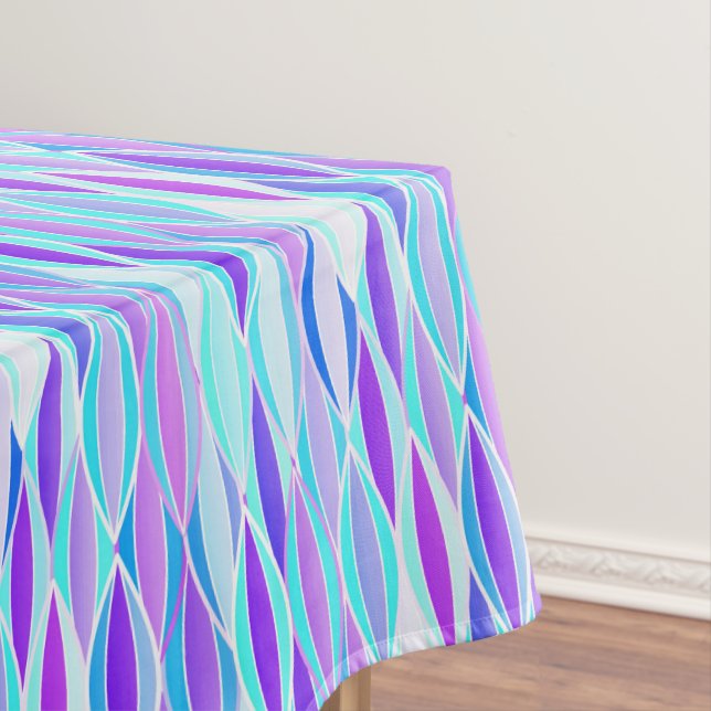 Nappe Impression du ruban du milieu du siècle - violet e (In Situ)