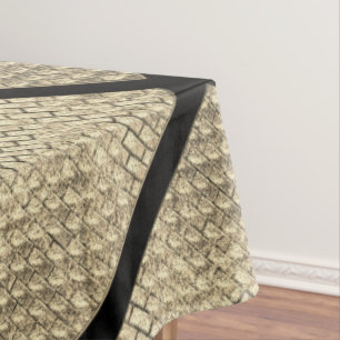 Nappe Impression d'un design rustique de brique beige