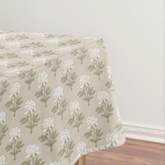 Nappe Imprimé floral de pivoine bloc vintage champignon