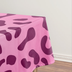 Nappe Imprimé léopard rose élégant
