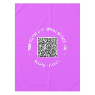 Nappe Info de numérisation de code QR Texte et couleur p