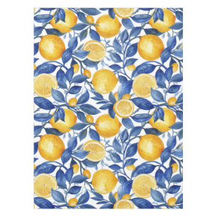 Nappe Italien Positano Citron Bleu Gras