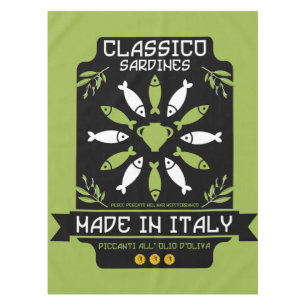 Nappe Italien Sardine Art Print Kitchen Cadeau
