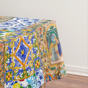 Nappe Italien, Sicilien, Sainte Marie, Vierge Marie, mai