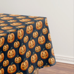 Nappe Jack O'Lanterns sur Noir