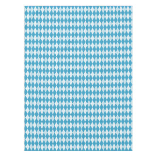 Nappe Jacquard bleu Peacock Petite forme diamant