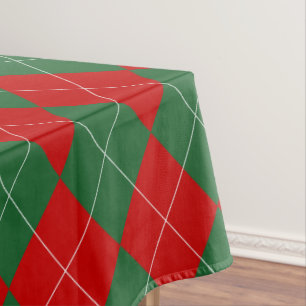 Nappe Jacquard preppy Tartan Diamond Plaid Rouge Vert