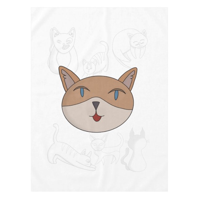 Nappe J'adore les couvertures de couette pour chats (Devant)