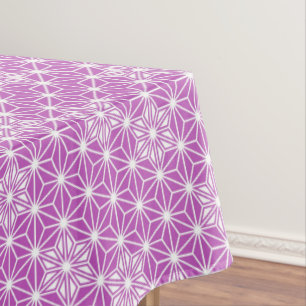 Nappe Japonais Asanoha motif - orchidée