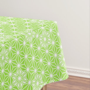 Nappe Japonais Asanoha motif - vert citron clair