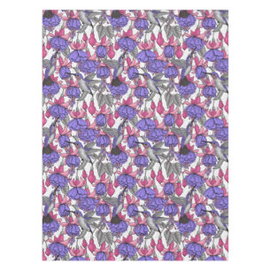 Nappe Jardin des colibris en rose et rose