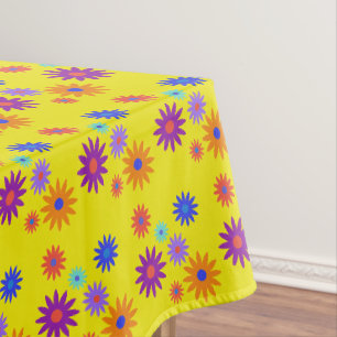 Nappe Jardin Fête Funky Rétro les années 70 Fleur Imp