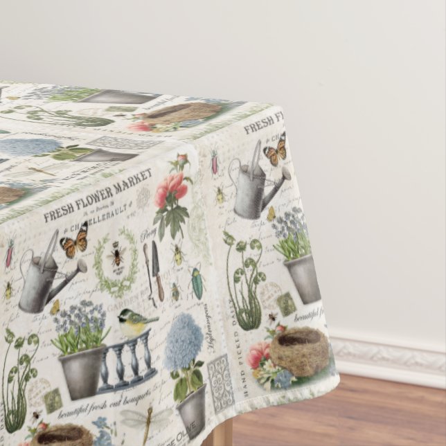 Nappe Jardin fleuri Vintage (In Situ)