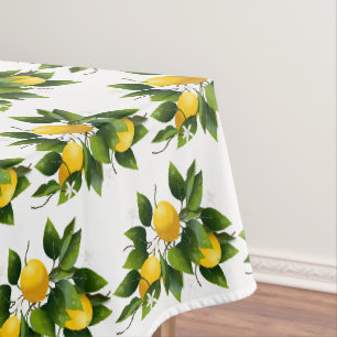 Nappe Jardin floral aux agrumes de citron