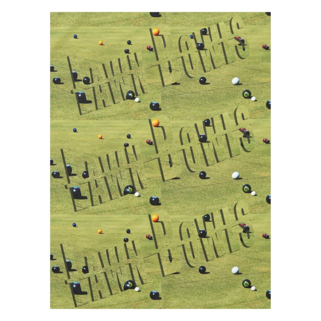 Nappe Jeu Et Logo De Bowls De Pelouse, (Devant)
